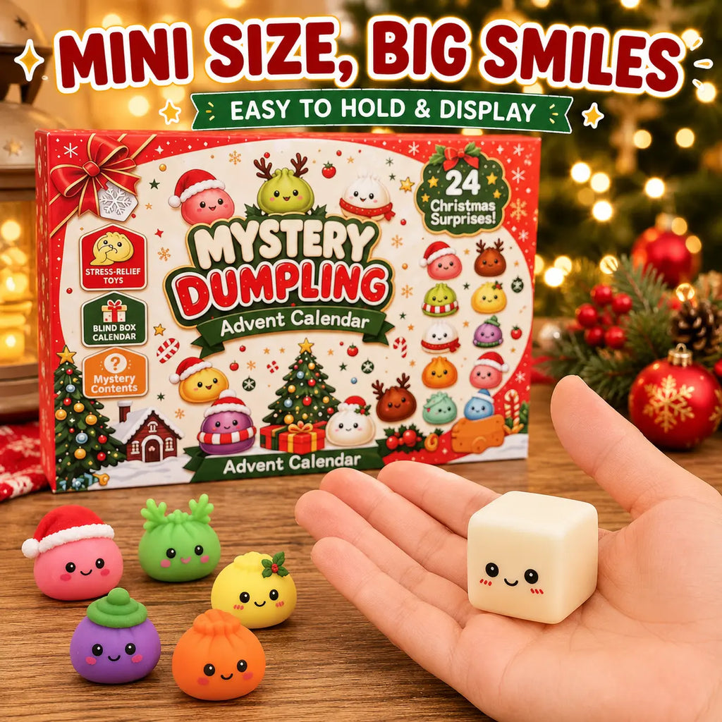 2026 Christmas Mini Squishy Advent Calendar – 24-Day Dumpling Toy Countdown