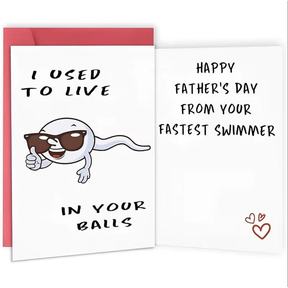 Funny Father's Day Fastest Swimmer Greeting Card