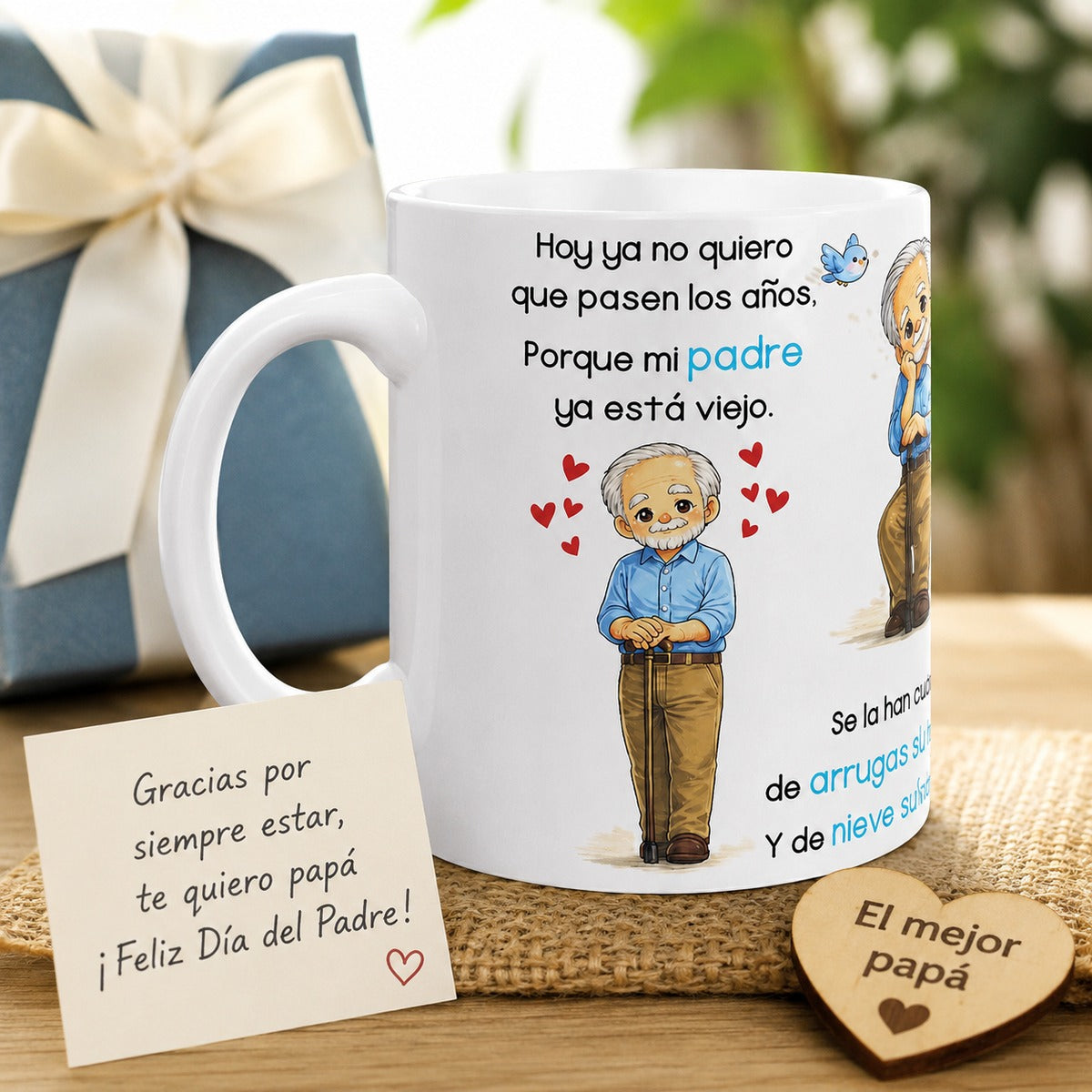 Spanish Father's Day Papa Mug with Sentimental Poem