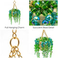 Succulent Bead Hanging Car Charm