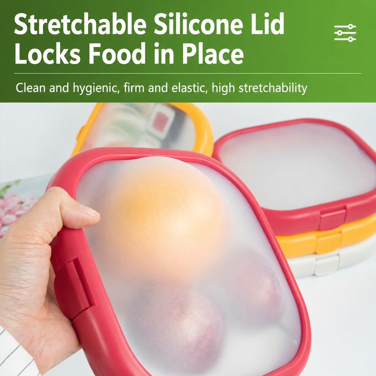 Food-Grade Silicone Fruit and Vegetable Fresh Storage Box