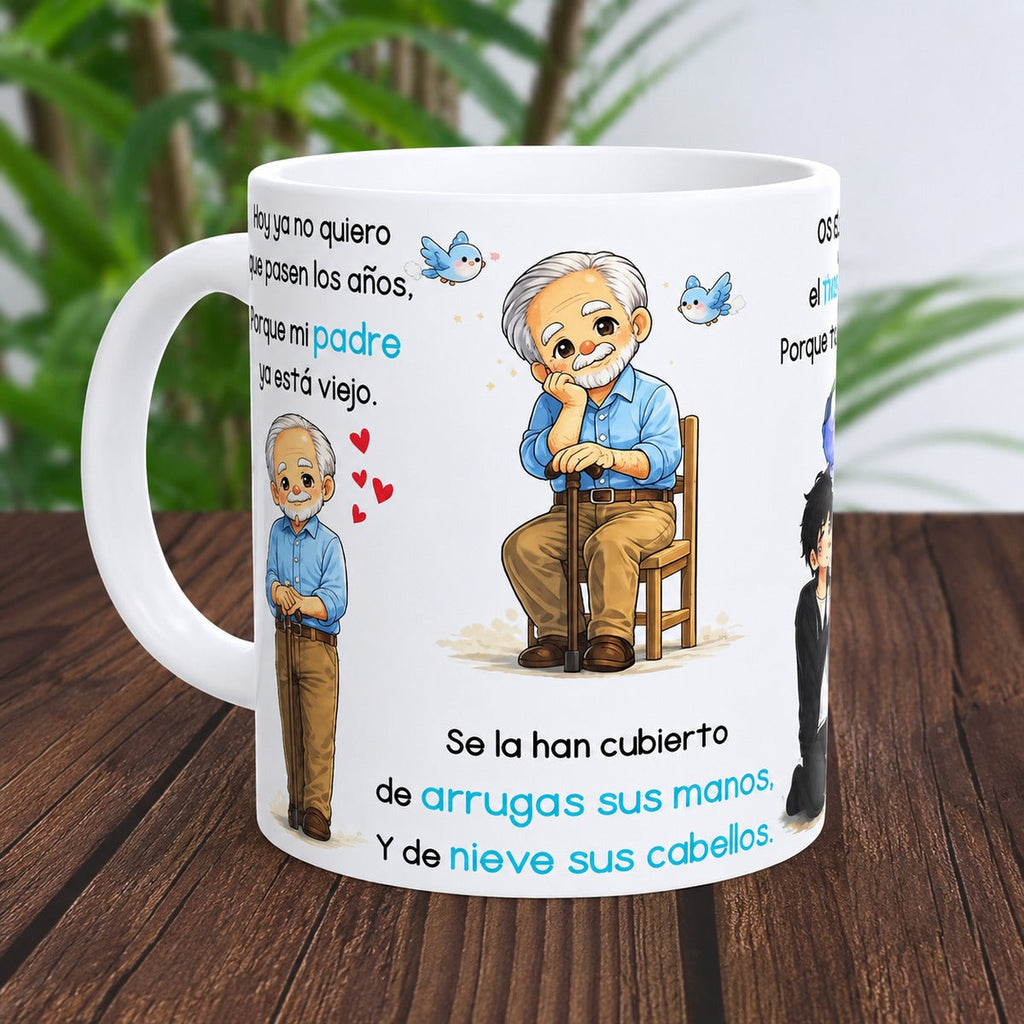 Spanish Father's Day Papa Mug with Sentimental Poem