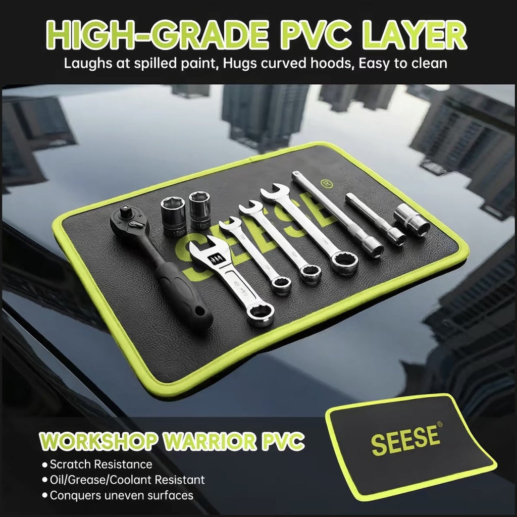 【FathersDayGift】 SEESE 3PC Flexible Magnetic Tool Mat & Tray Holder