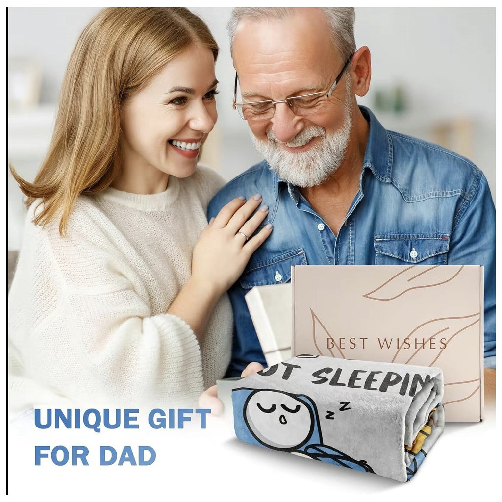 Funny Father's Day Dad Resting Eyes Blanket