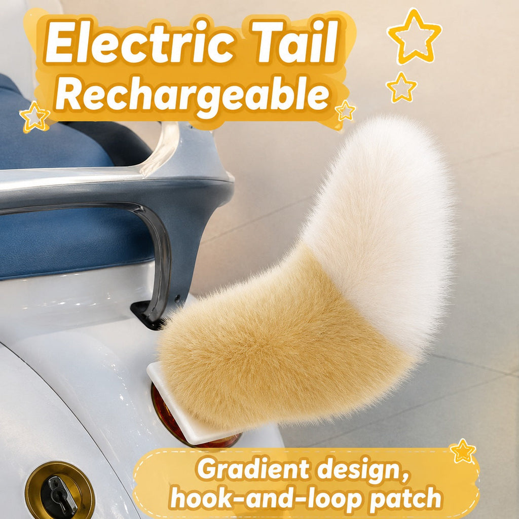 Rechargeable Remote-Controlled Fluffy Tail for E-Scooters & Cars