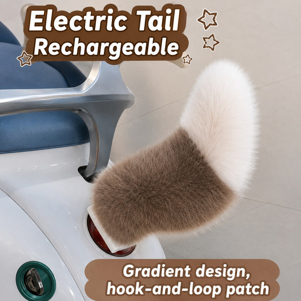 Rechargeable Remote-Controlled Fluffy Tail for E-Scooters & Cars