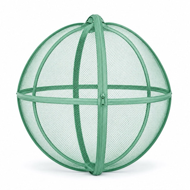 27.6-Inch Foldable Cat Exercise Ball – Rolling Mesh Play Enclosure for Supervised Indoor & Outdoor Exploration