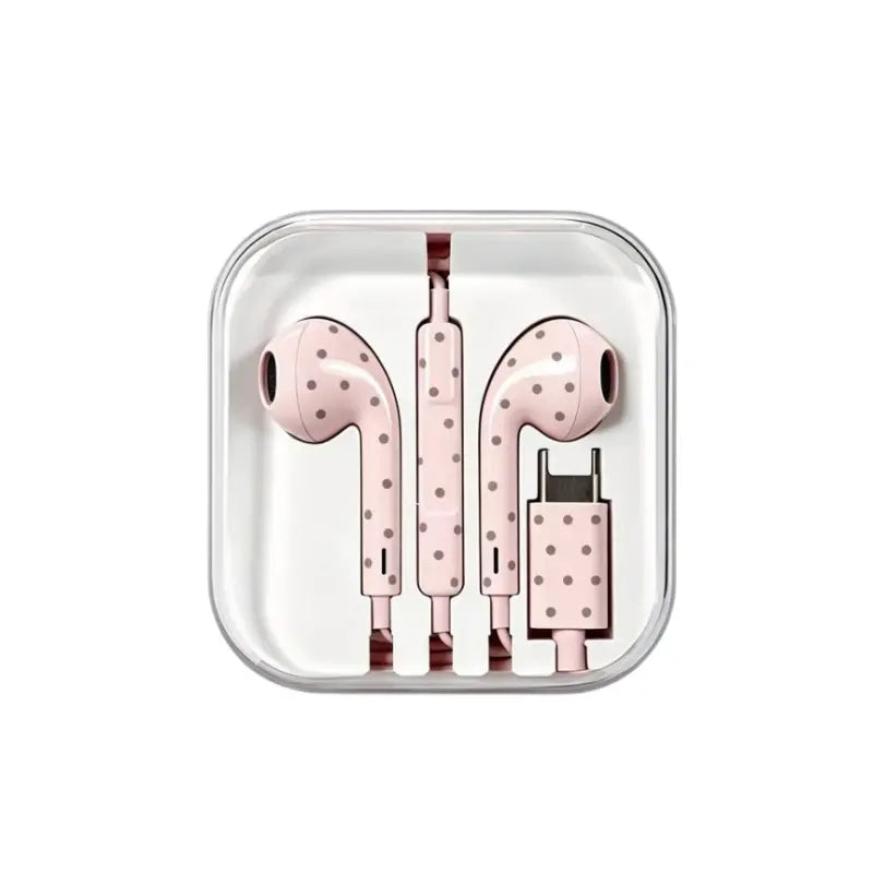 USB-C Wired Earbuds with Mic – Braided Cable & Built-In DAC