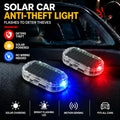 Solar Fake Car Alarm Light – Red & Blue Auto Sensor Security Warning LED