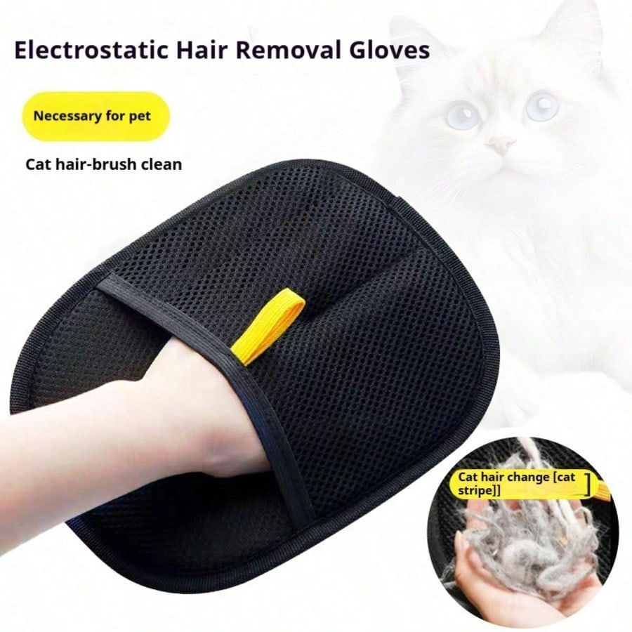 Large Reusable Pet Hair Removal Glove – Double-Sided Washable Fur and Lint Remover for Clothes, Sofas, Bedding and Car Seats, 1-Pack or 2-Pack