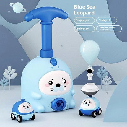 Balloon-Powered Car & Flying Toy Set – Air Pump Launch Playset