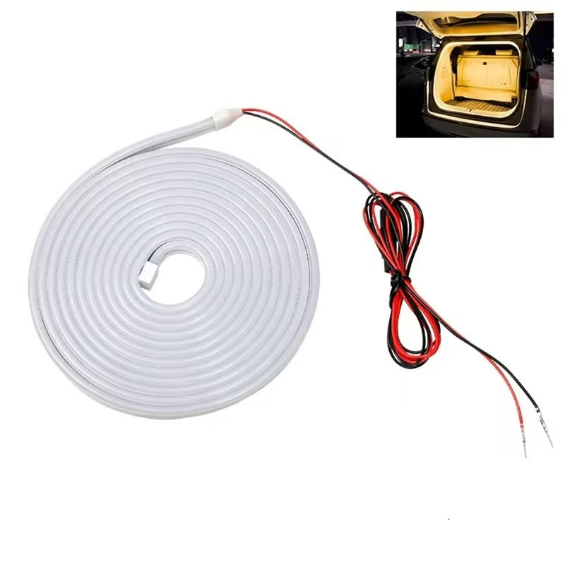 Universal Car Trunk LED Light Strip | Plug & Play Cargo Lighting with Dynamic Start-Up Scan & Steady-On Mode