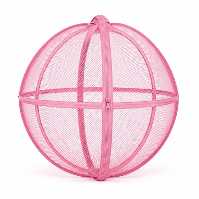 27.6-Inch Foldable Cat Exercise Ball – Rolling Mesh Play Enclosure for Supervised Indoor & Outdoor Exploration