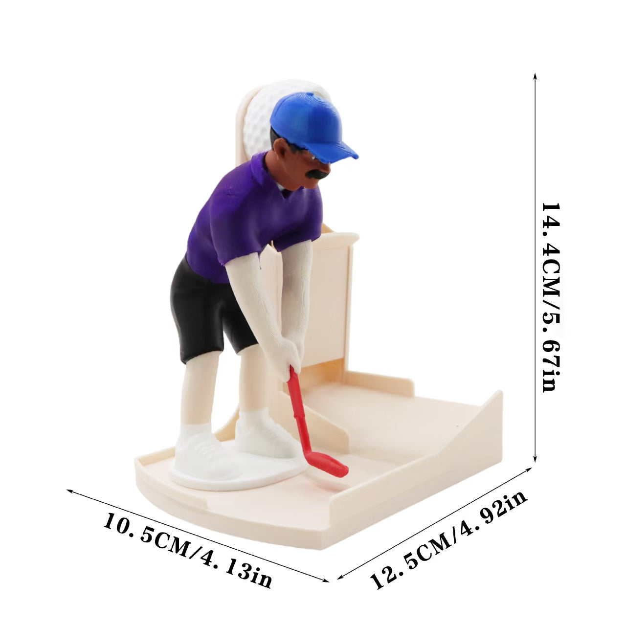 Golfer Bottle Opener Figurine – Where Desk Décor Meets the Perfect Putt
