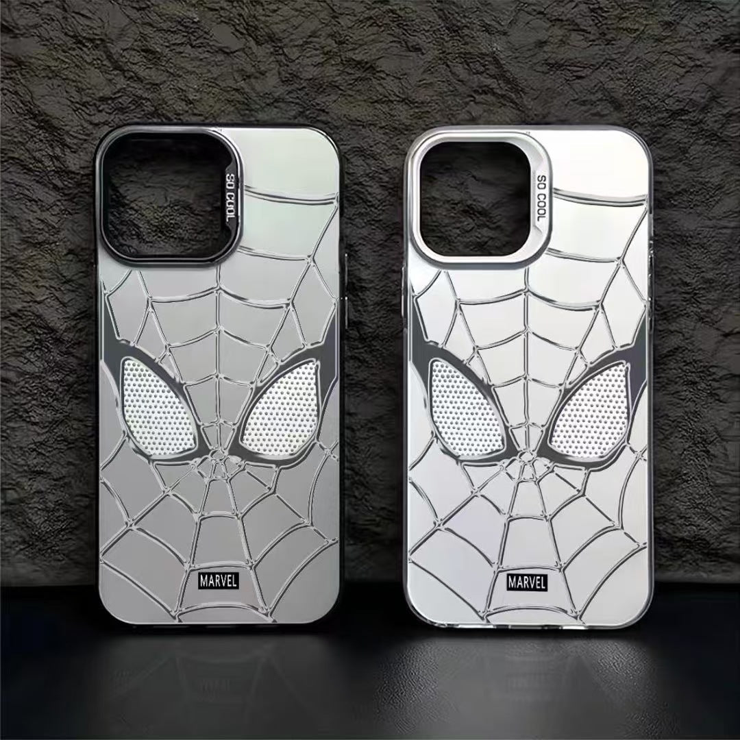 Dark Spider Web Armor Case – Embedded Fade-Proof Design | Non-Slip Precise Fit for iPhone Series