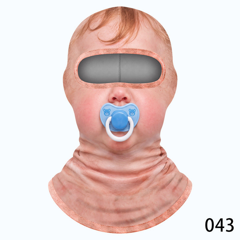 Funny Old Man Balaclava Mask – Realistic 3D-Print Grandpa Face Cover for Skiing, Snowboarding, Halloween & Costume Parties