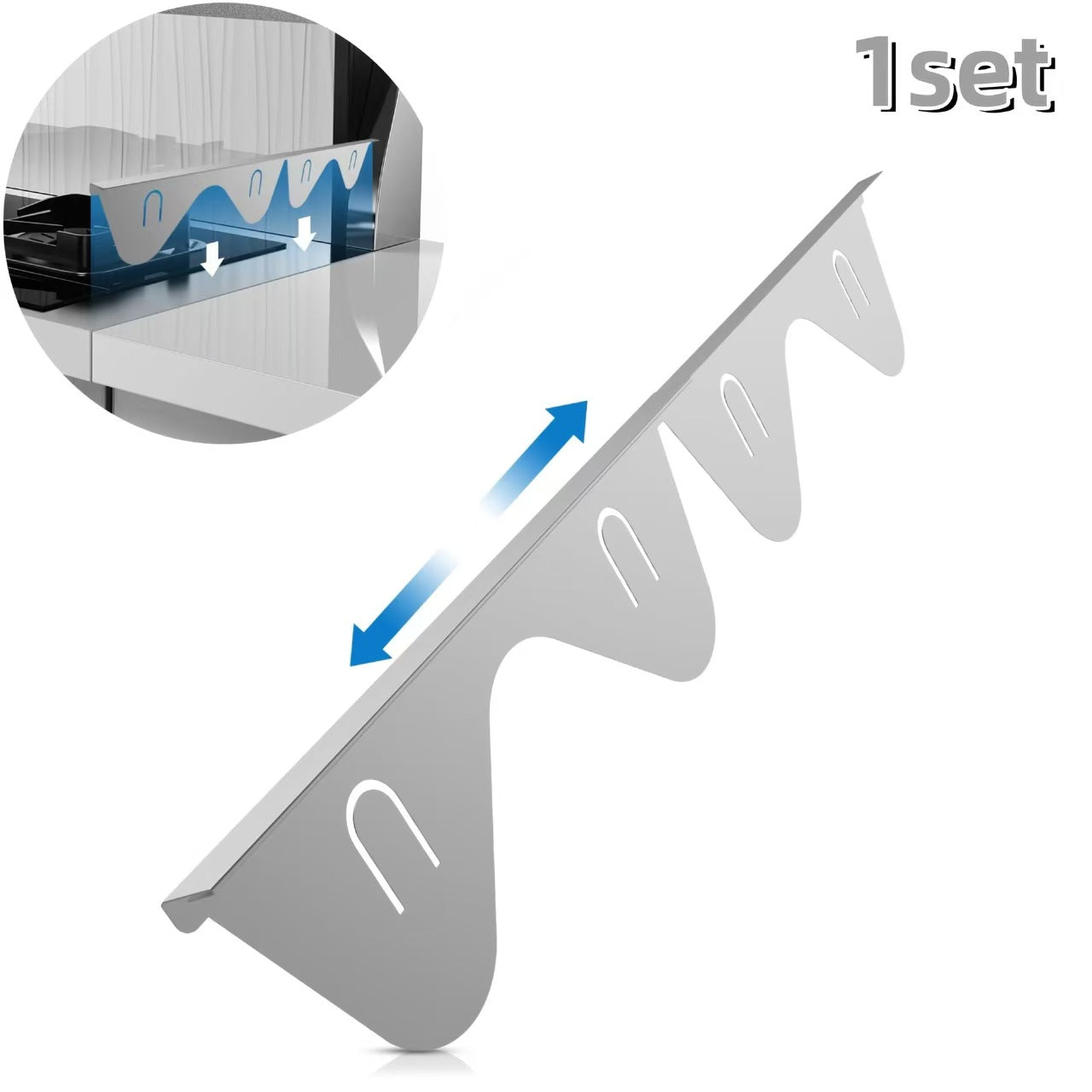 Stainless Steel Stove Gap Covers,Stove Gap Filler,kitchen stove counter gap cover,Easy to Clean Gap Filler,Easy retractable Length 13.8" to 27.6",Black(2PCS)