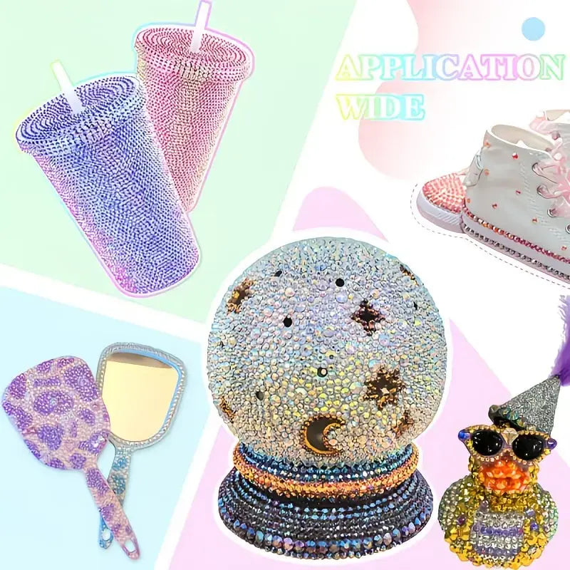40,000 PCS Rhinestone Bedazzling Kit – 40 Colors 3mm Flatback Resin Gems with Tools