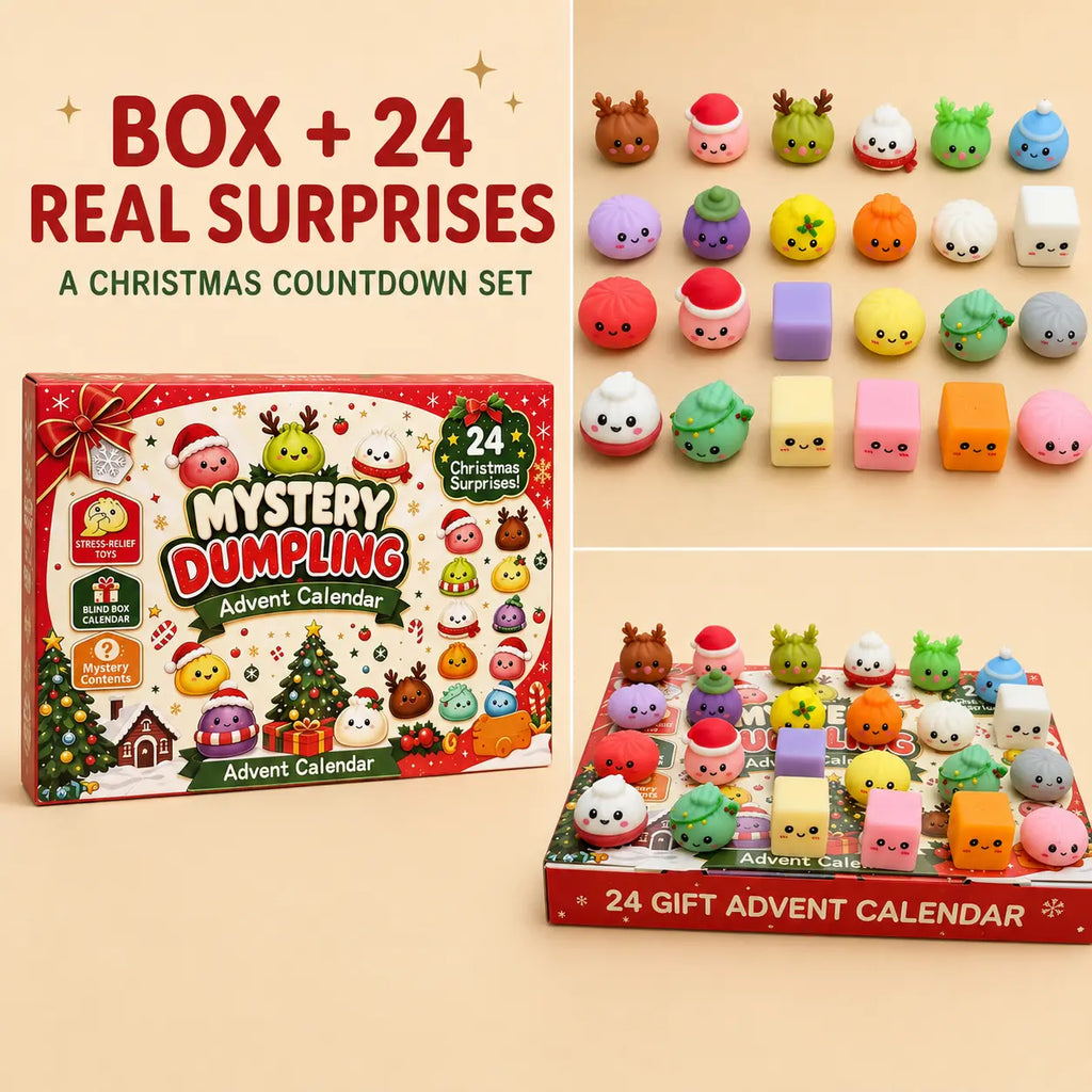 2026 Christmas Mini Squishy Advent Calendar – 24-Day Dumpling Toy Countdown