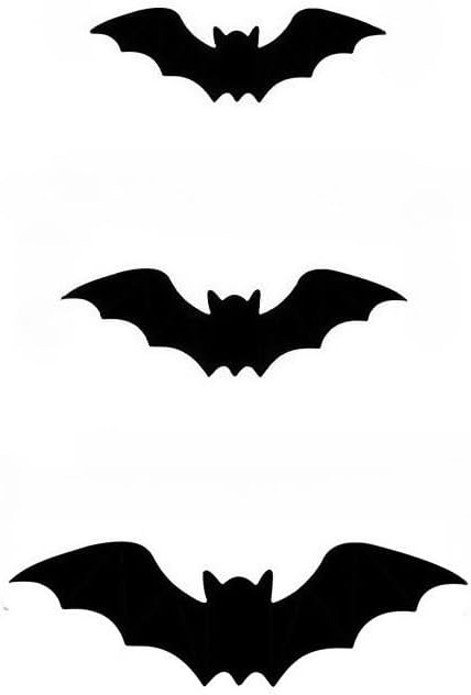 3DGlow LED Spider & Bat Wall Decals – Flashing Gothic Window Stickers for Halloween Party Decor