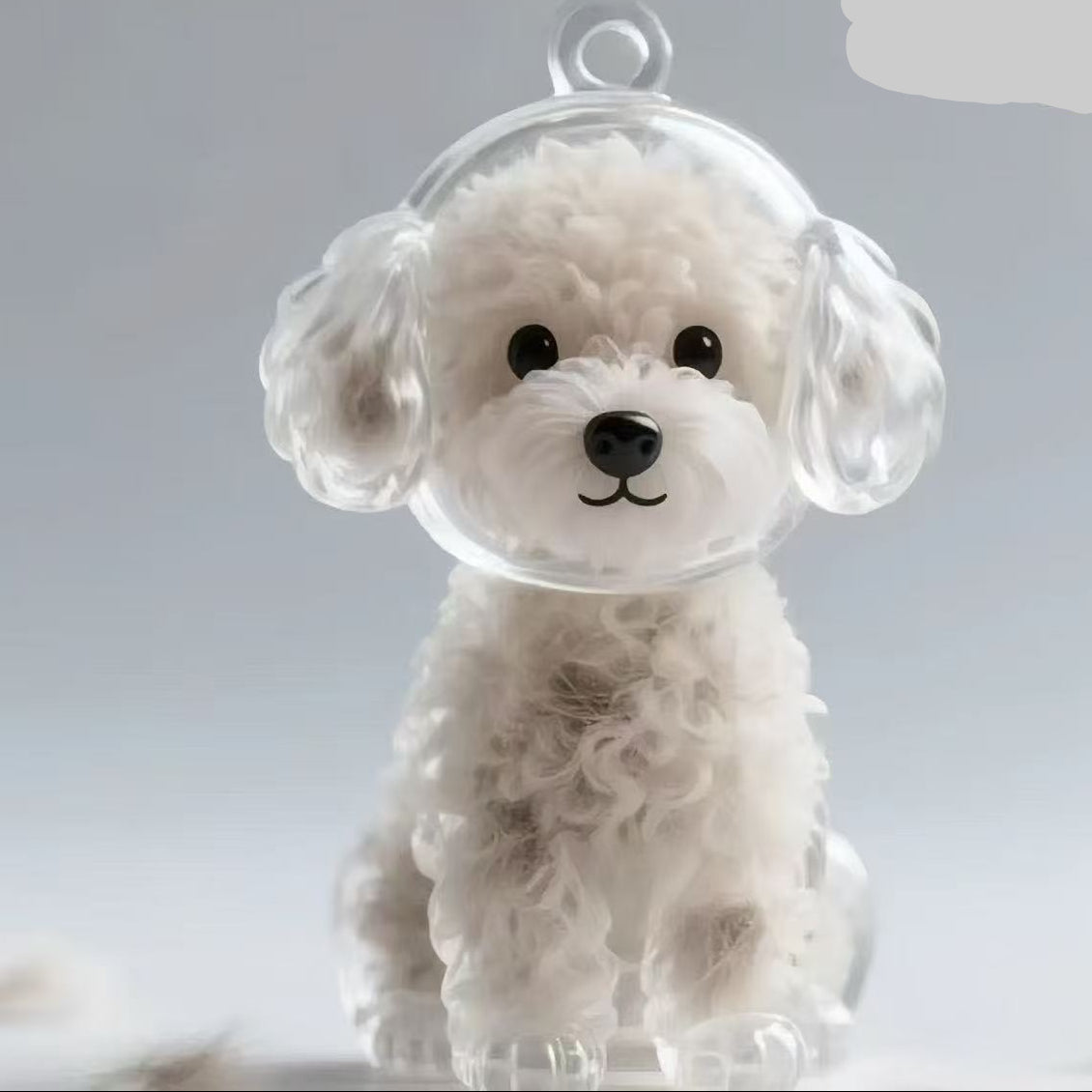 Colector de pelo de perro llavero encanto caja de almacenamiento conmemorativo,Llavero de pelo de mascota,Colgante de cápsula de recuerdo de piel de mascota