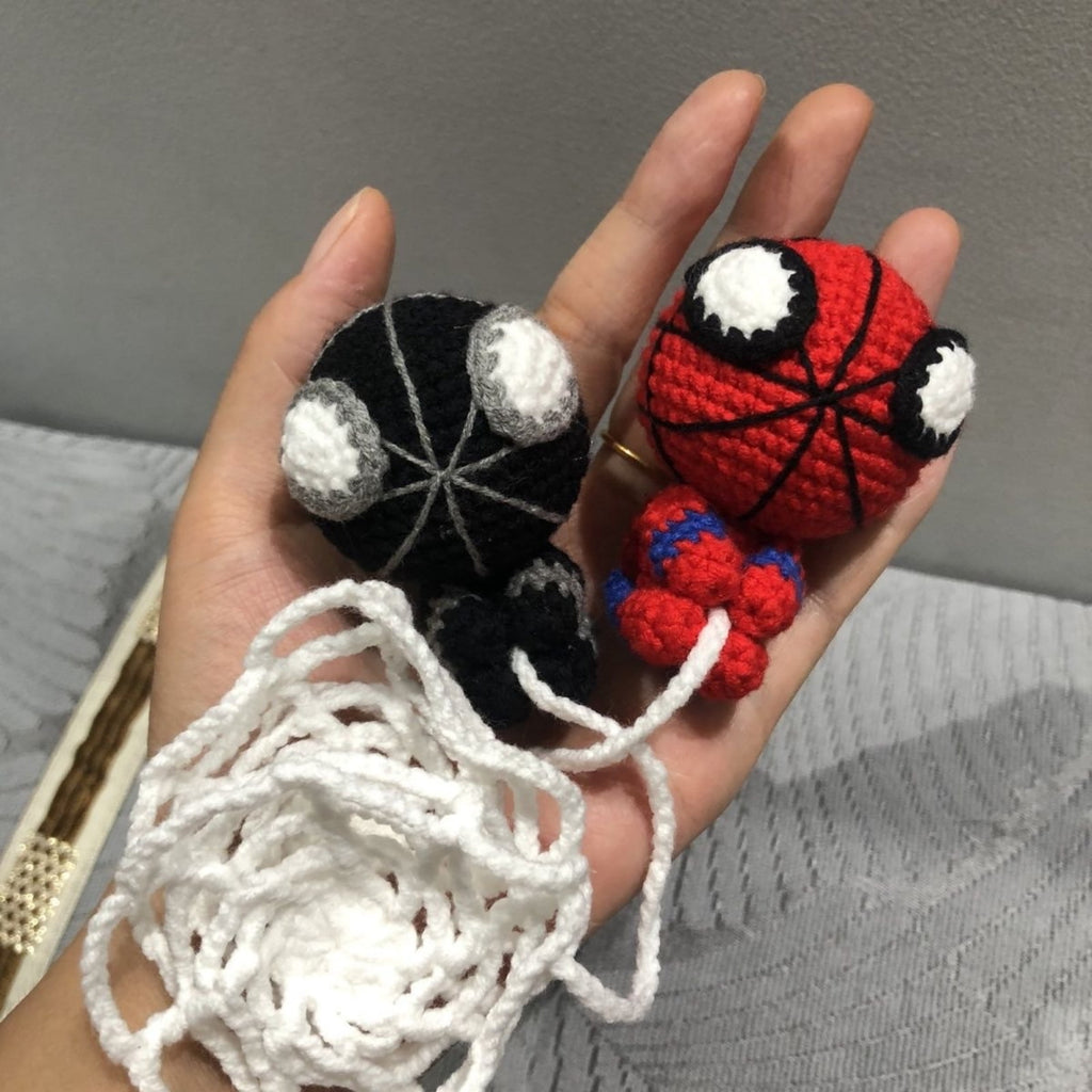 Beginner Superhero Crochet Kit with Video Guide, Handmade Superhero Amigurumi Crochet DIY Kit for Adults, Extra 40% Yarn, Handmade DIY Craft Gift for Knitting Enthusiasts & Superhero Fans