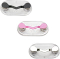 3-Pack Magnetic Eyeglass Holder Clips for Glasses, Sunglasses, ID Badges & Earphones, Black/Silver/Pink – 1 of Each