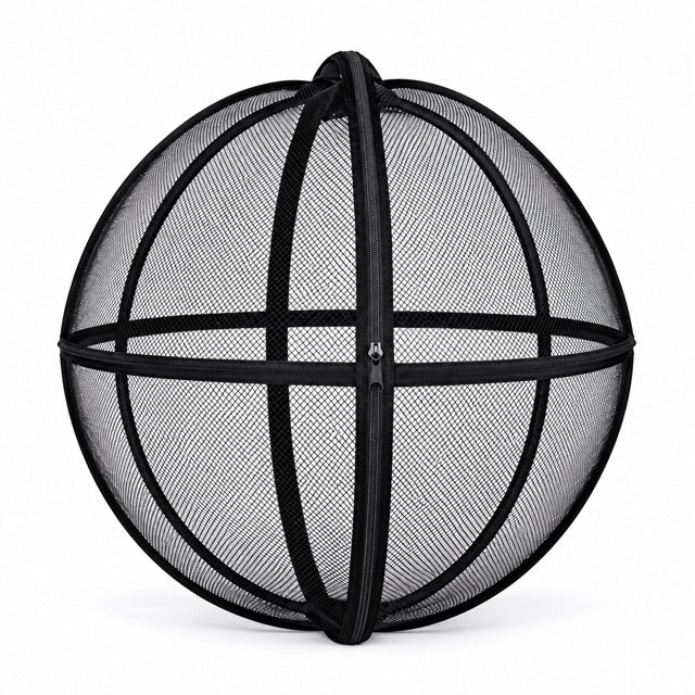 27.6-Inch Foldable Cat Exercise Ball – Rolling Mesh Play Enclosure for Supervised Indoor & Outdoor Exploration