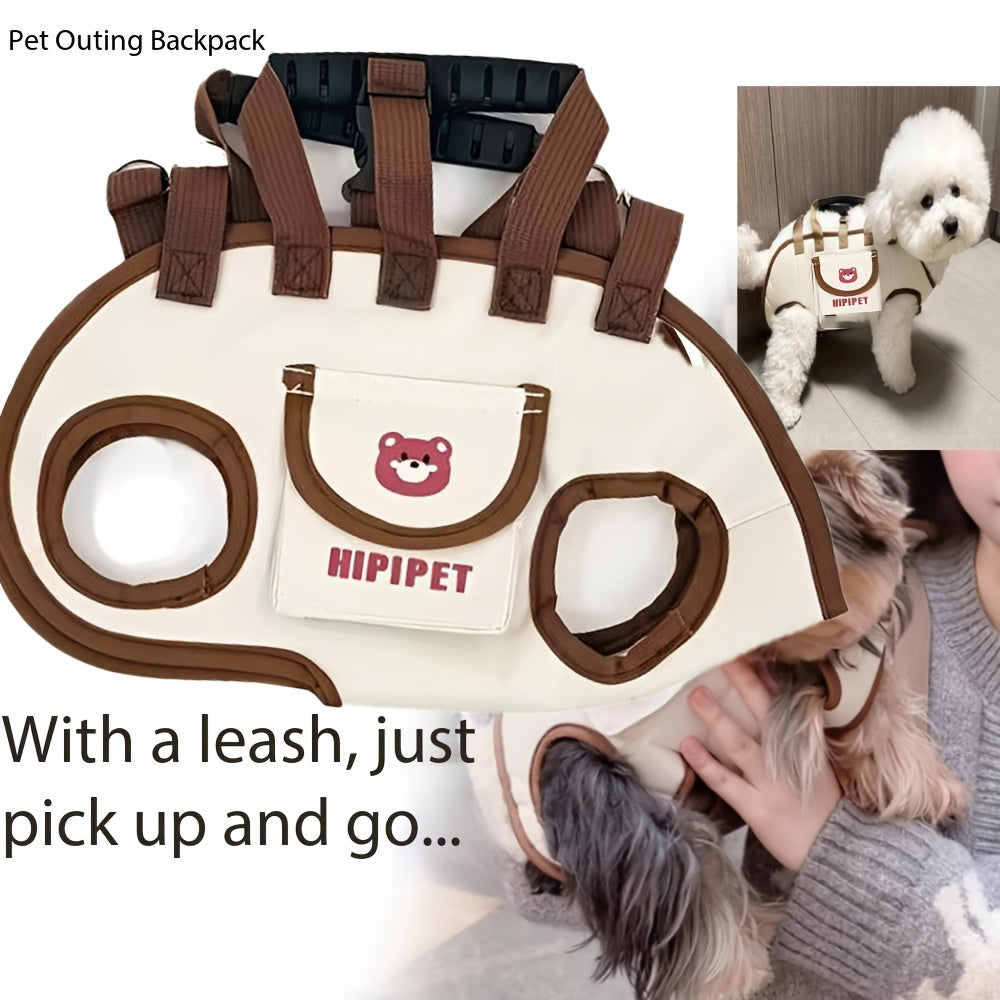 Full-Body Dog Lift Harness – Support Carrier with Backpack & Single-Shoulder Options for Stairs, Walking and Everyday Mobility