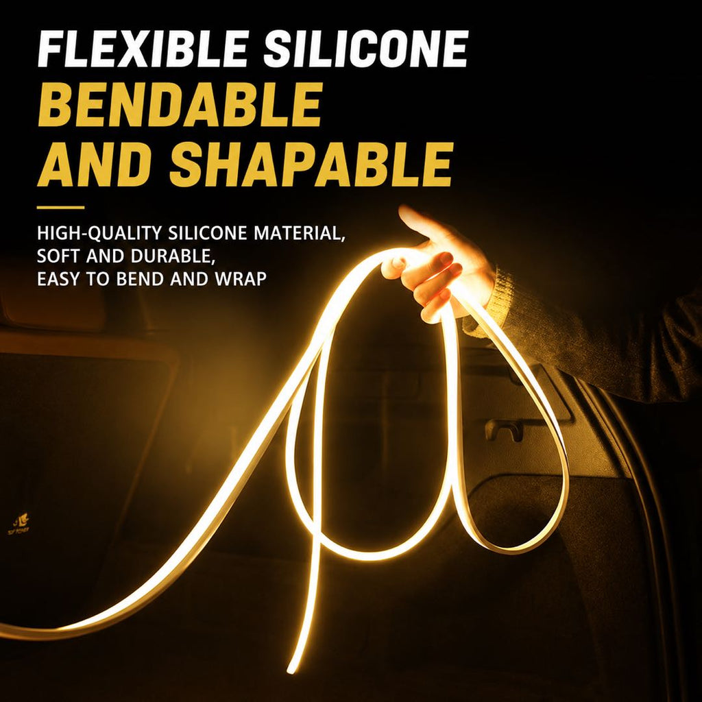 Universal Car Trunk LED Light Strip | Plug & Play Cargo Lighting with Dynamic Start-Up Scan & Steady-On Mode