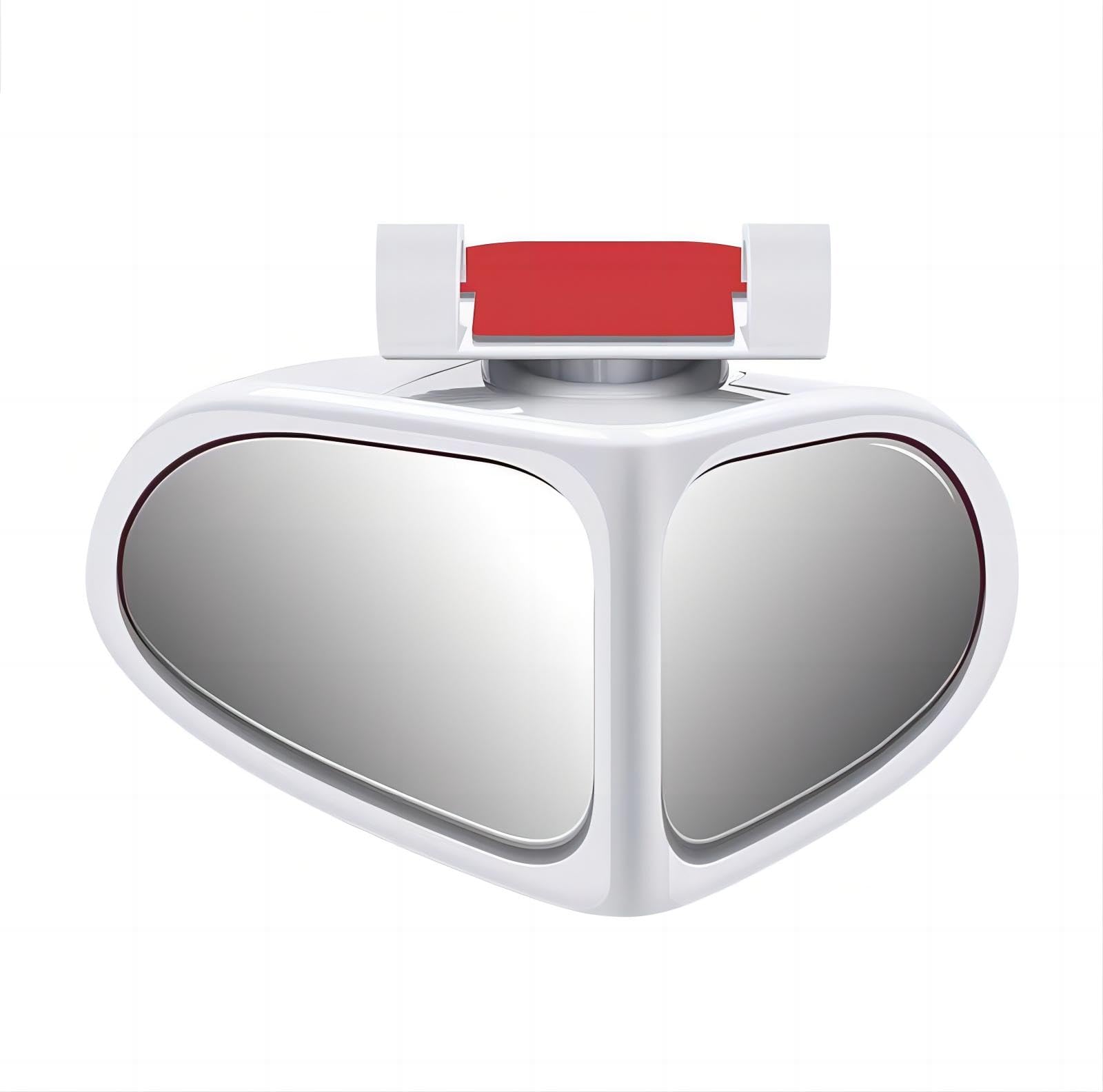 Automotive Mirror Auxiliary Small Mirrors: Rotatable, Wide View Angle, 360 Degrees, High Definition Reverse Mirrors (Black, Right-Side)