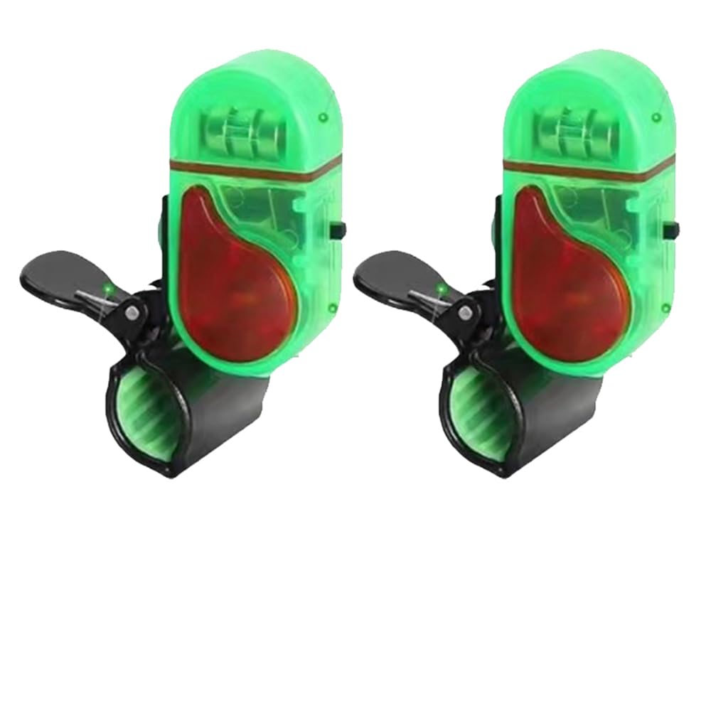 Alarma de mordedura de pesca con luz LED, alarma inteligente para mordeduras de peces, campana de alerta de sonido con luces LED, alarmas de pesca electrónicas mejoradas, alarmas de mordedura para