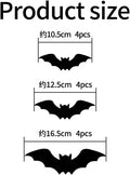 3DGlow LED Spider & Bat Wall Decals – Flashing Gothic Window Stickers for Halloween Party Decor