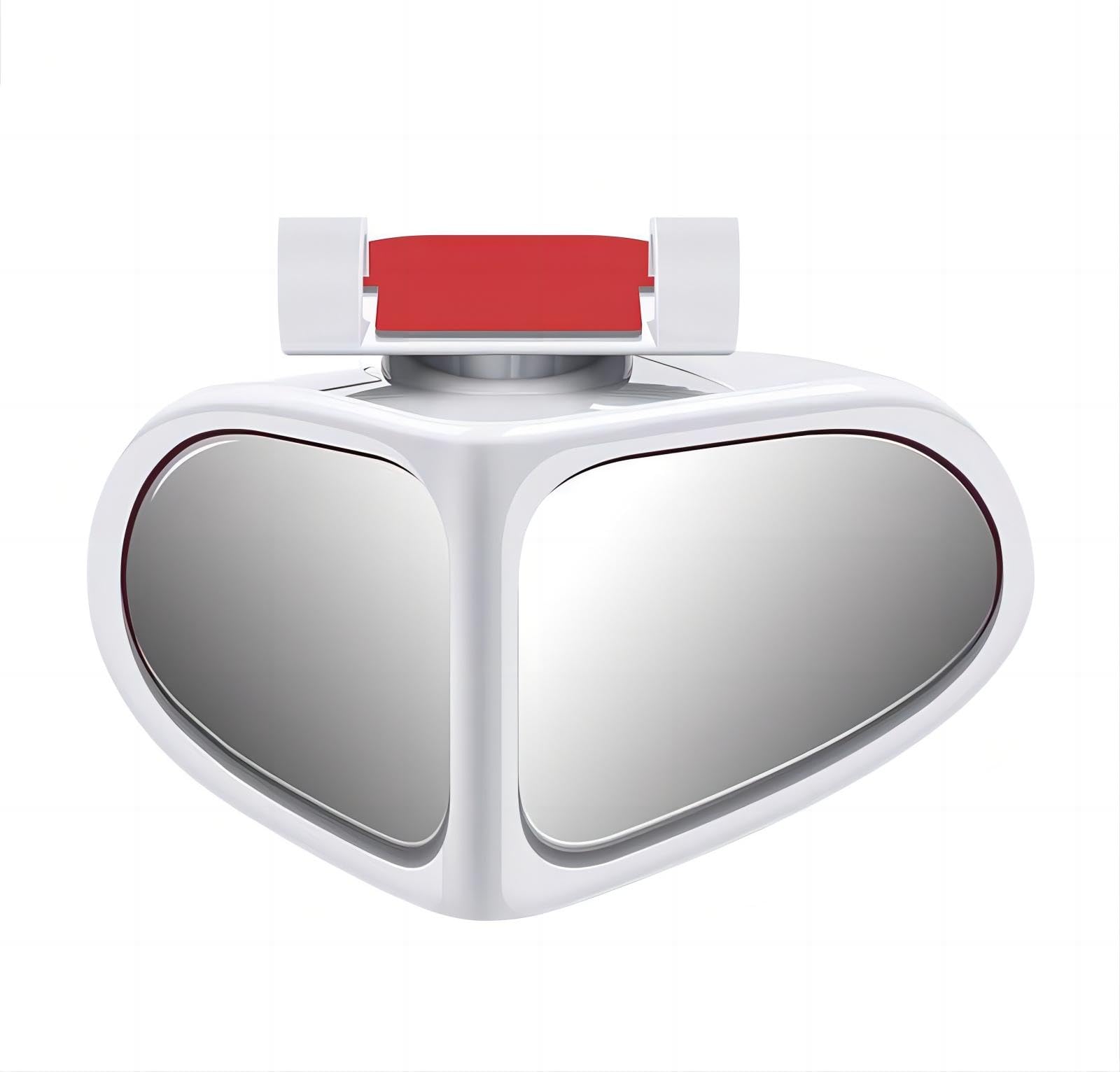 Automotive Mirror Auxiliary Small Mirrors: Rotatable, Wide View Angle, 360 Degrees, High Definition Reverse Mirrors (Black, Right-Side)