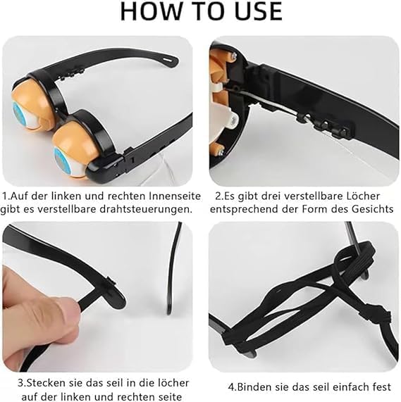 Googly-Eye Novelty Glasses – Funny Moving Eyeball Costume Eyewear for Parties, Halloween, Photos & Pranks