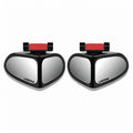 Automotive Mirror Auxiliary Small Mirrors: Rotatable, Wide View Angle, 360 Degrees, High Definition Reverse Mirrors (Black, Right-Side)
