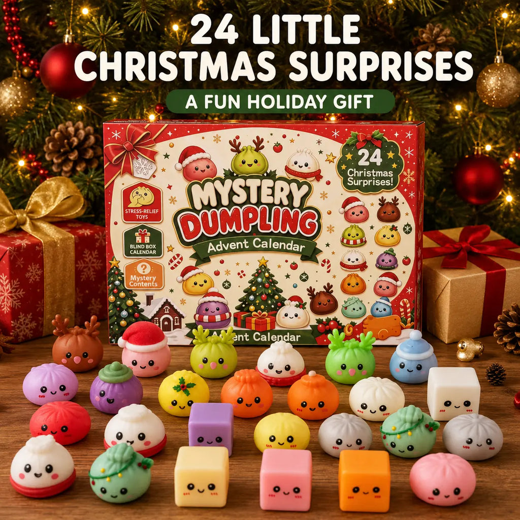 2026 Christmas Mini Squishy Advent Calendar – 24-Day Dumpling Toy Countdown