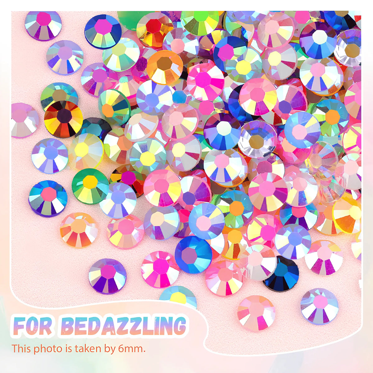 40,000PCS Rhinestone Bedazzling Kit – 40 Colors 3mm Flatback Resin Gems with Tools