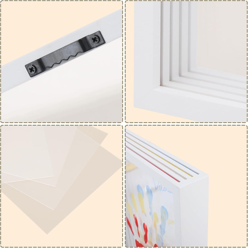 Family Handprint Keepsake Frame Kit – Layered DIY Paint Art for Parents, Kids & Meaningful Family Gifts