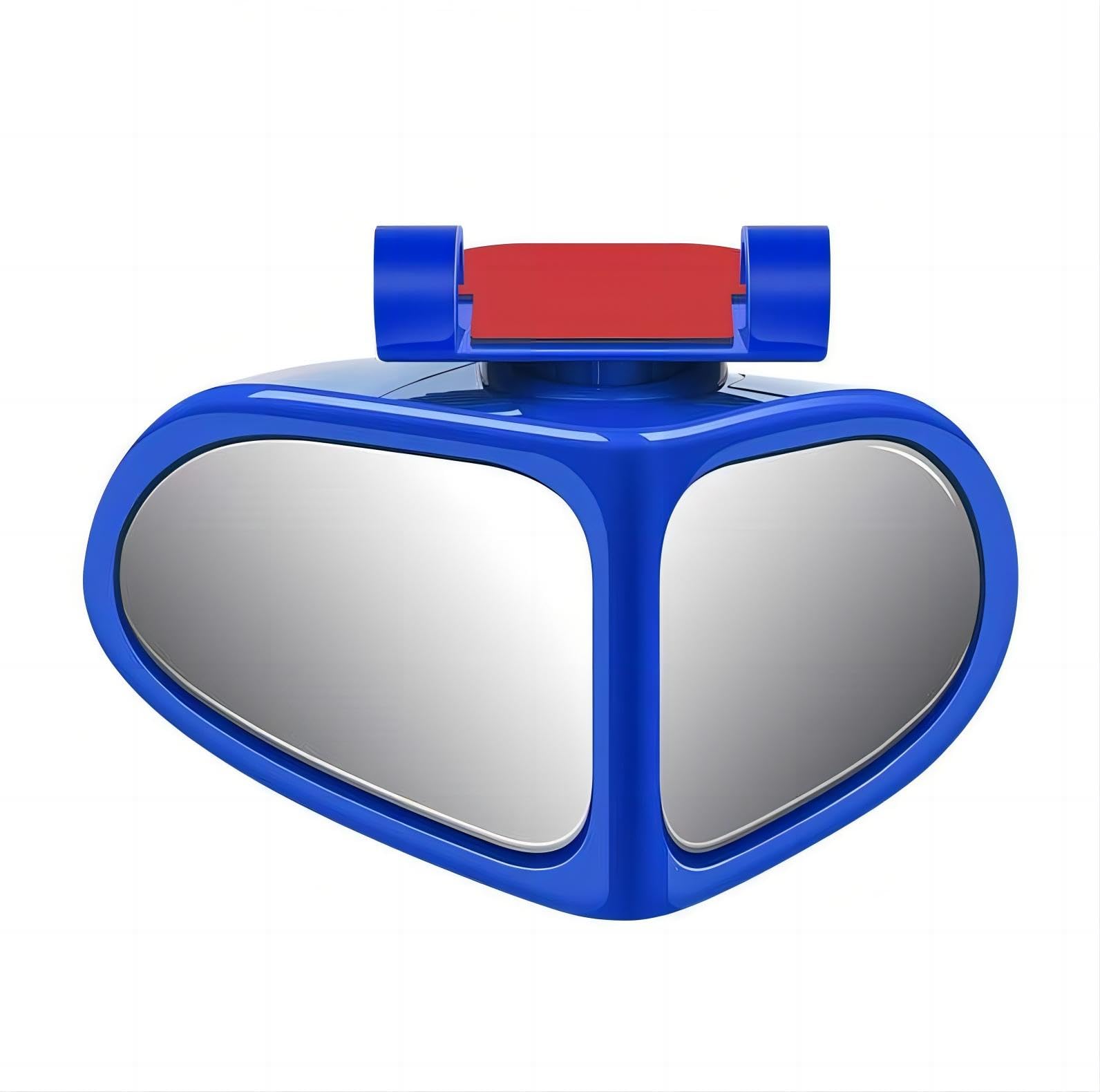Automotive Mirror Auxiliary Small Mirrors: Rotatable, Wide View Angle, 360 Degrees, High Definition Reverse Mirrors (Black, Right-Side)