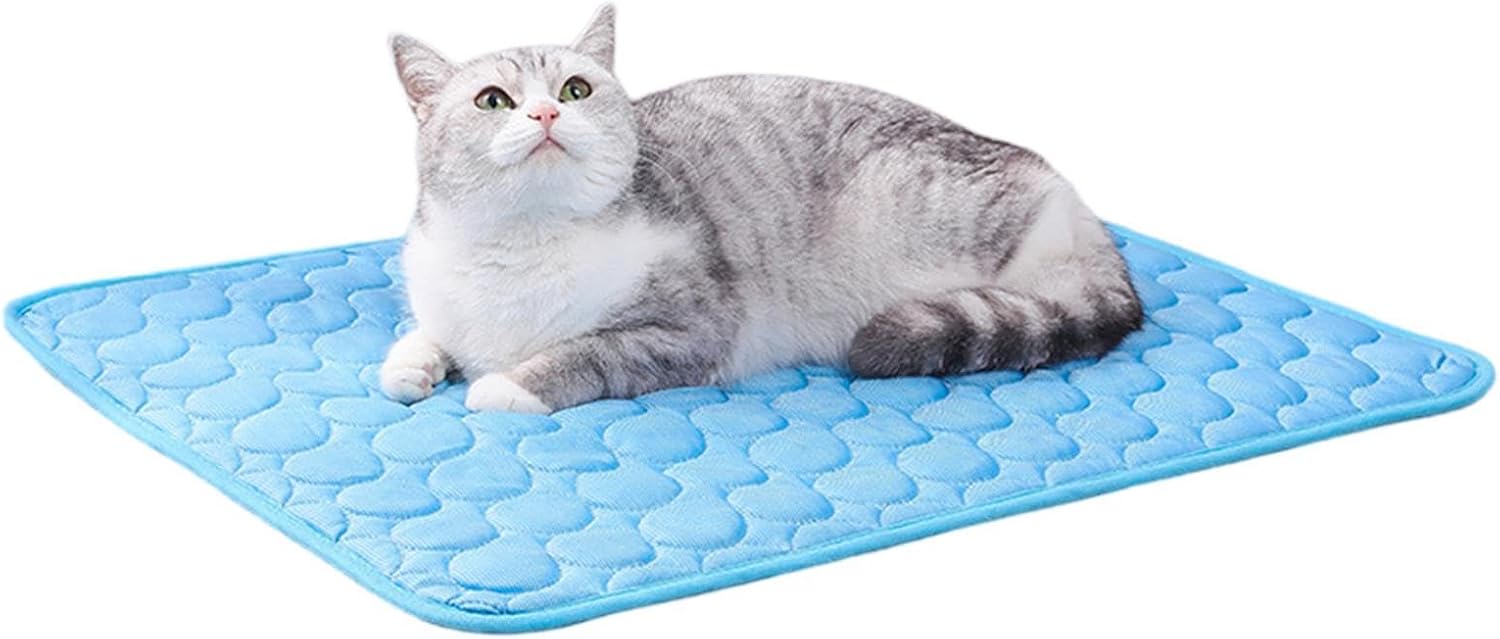 Genérico Alfombrilla Refrescante para Perros Exterior - Colchoneta Enfriadora De Seda Helada para Mascotas - Cama Manta para Descansar Y Jugar En Verano Razas Pequeñas Medianas Y Grandes