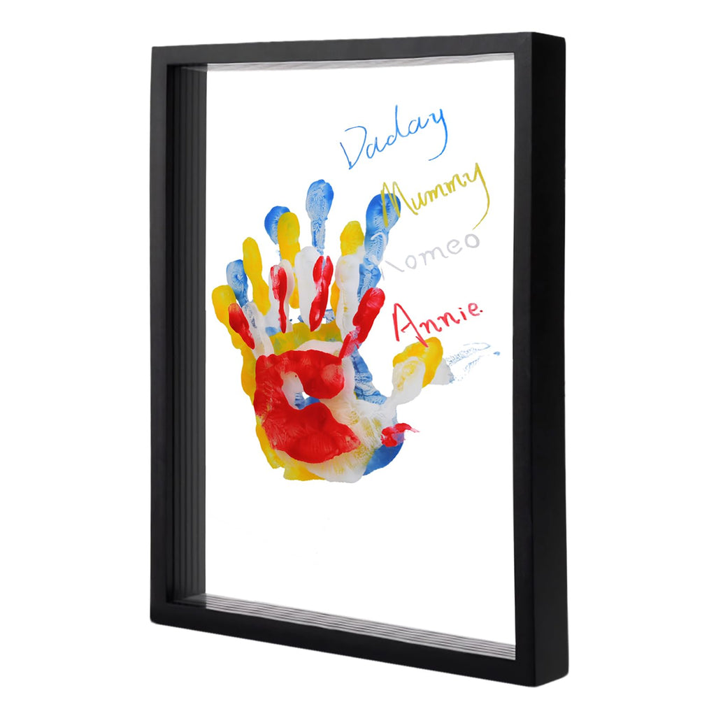 Family Handprint Keepsake Frame Kit – Layered DIY Paint Art for Parents, Kids & Meaningful Family Gifts