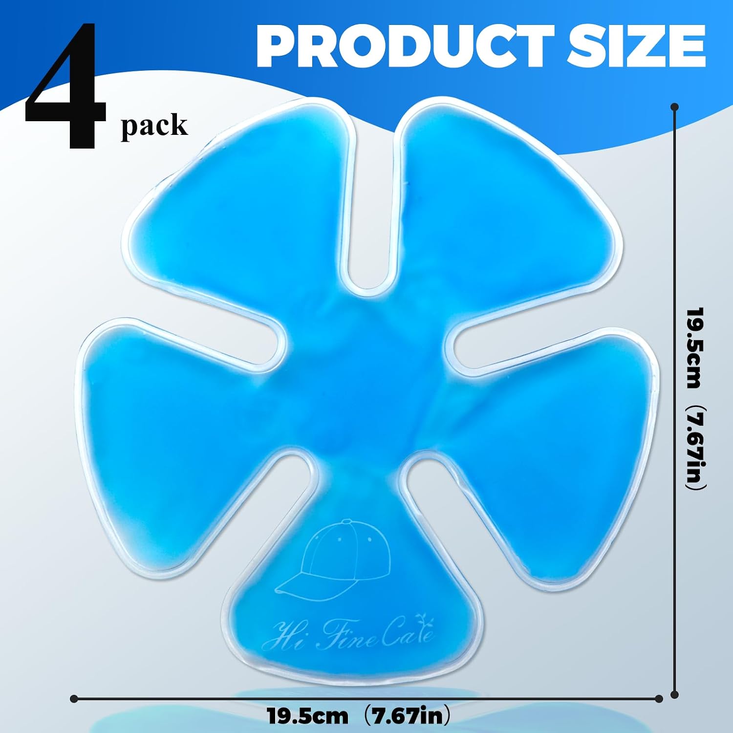 Paquete de hielo para la cabeza, paquetes de hielo para cascos, para dolor de cabeza, paquete frío de gel calmante para fiebre y migraña, paquete frío para cascos de receptor, casco de equitación