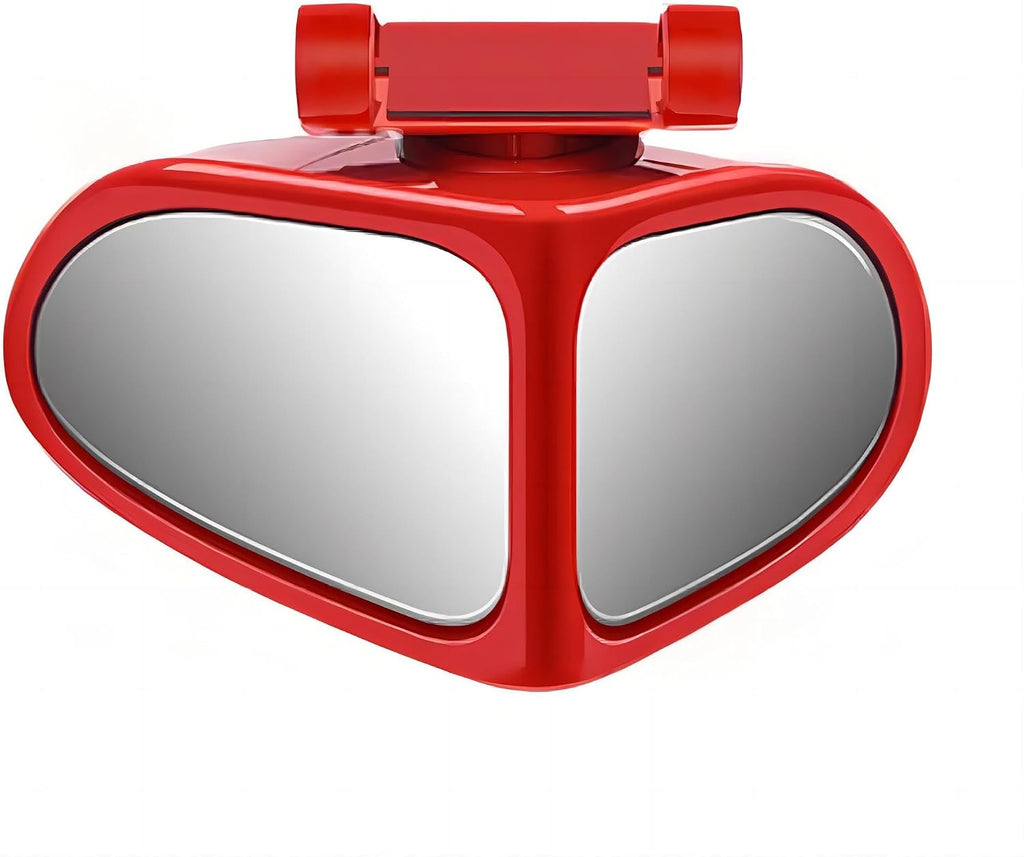 Automotive Mirror Auxiliary Small Mirrors: Rotatable, Wide View Angle, 360 Degrees, High Definition Reverse Mirrors (Black, Right-Side)