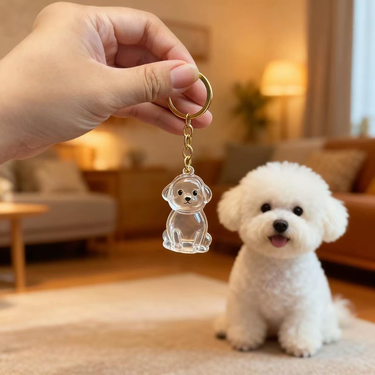 Colector de pelo de perro llavero encanto caja de almacenamiento conmemorativo,Llavero de pelo de mascota,Colgante de cápsula de recuerdo de piel de mascota