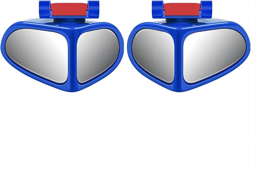 Automotive Mirror Auxiliary Small Mirrors: Rotatable, Wide View Angle, 360 Degrees, High Definition Reverse Mirrors (Black, Right-Side)