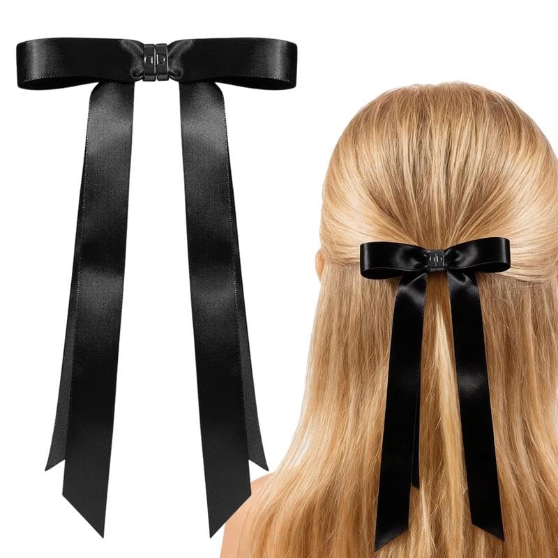 Magnetic Bow Hair Clip – 2-in-1 Strong Hold Claw Clip for Women & Girls
