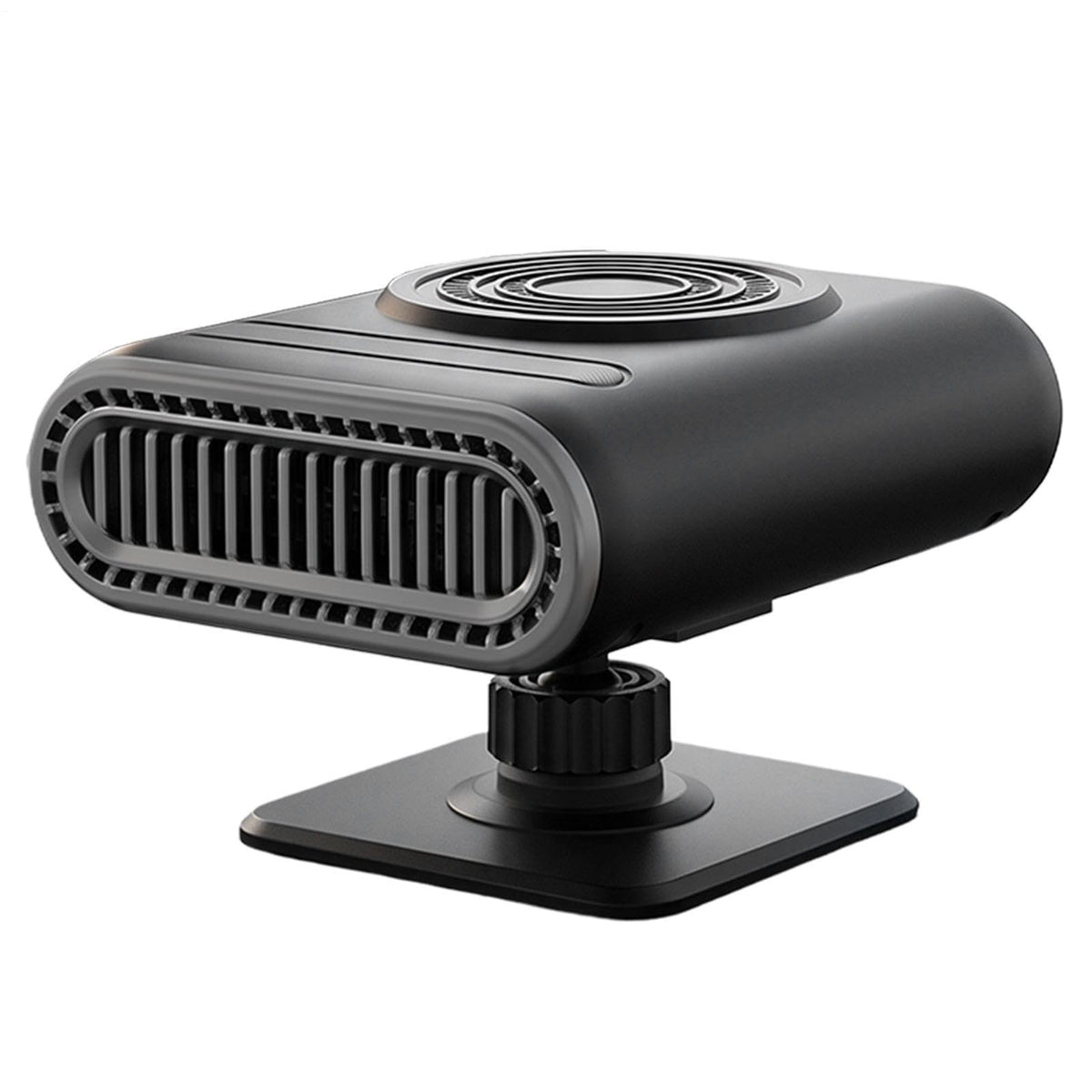 12V Portable Car Heater & Defogging Fan – 120W Three-Setting Dashboard Heater with Adjustable Mount for Winter Driving