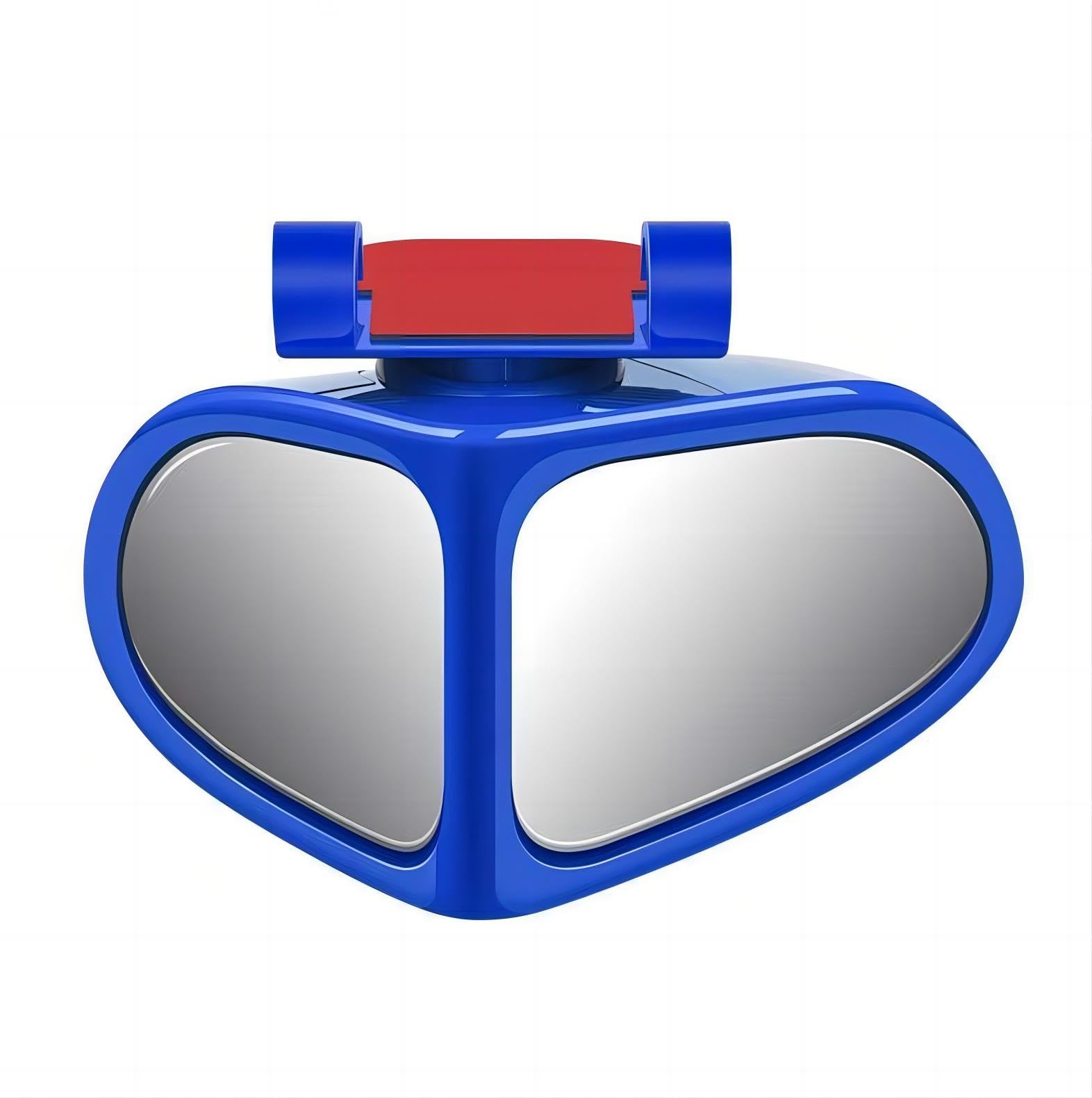 Automotive Mirror Auxiliary Small Mirrors: Rotatable, Wide View Angle, 360 Degrees, High Definition Reverse Mirrors (Black, Right-Side)