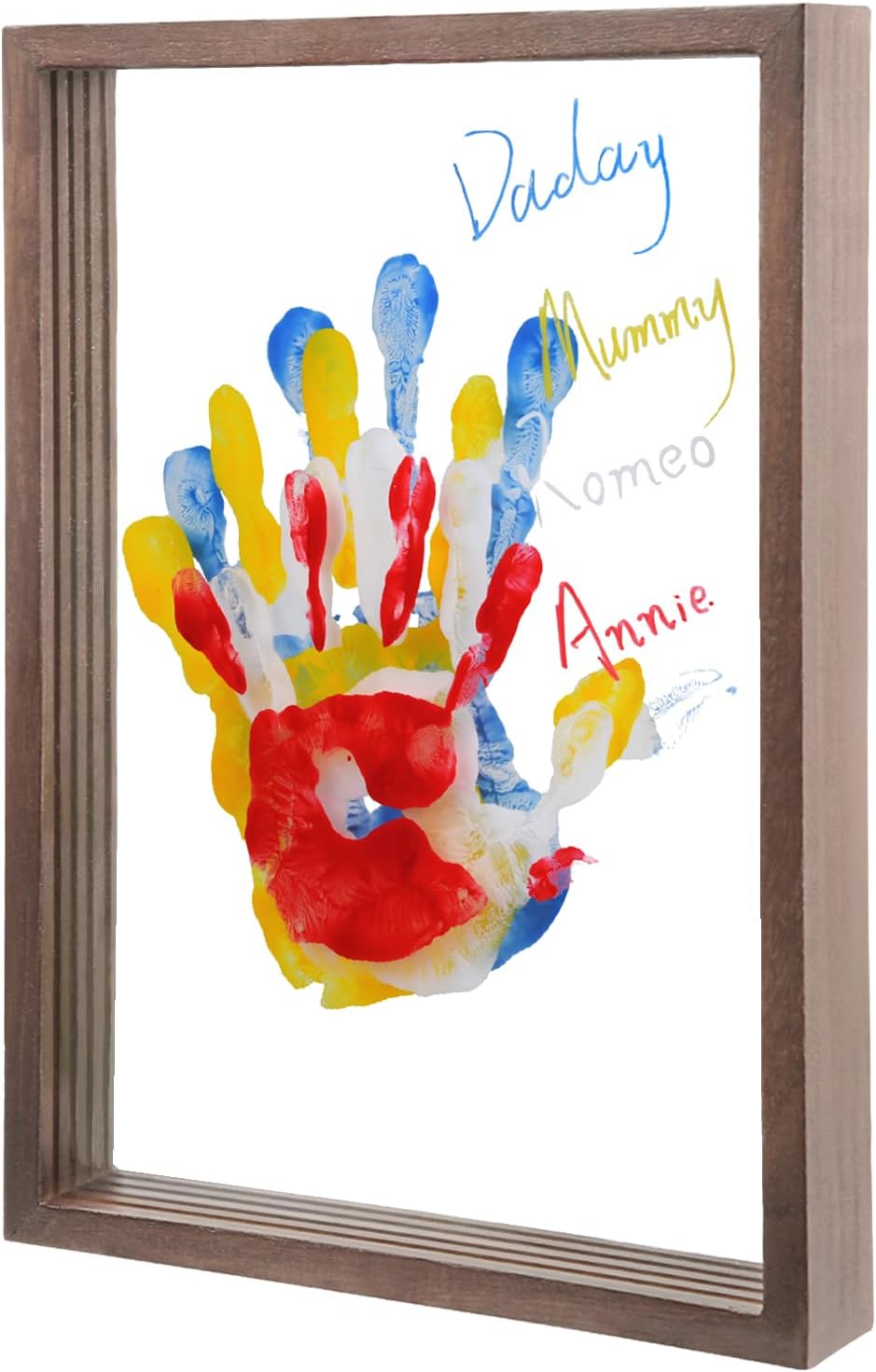 Family Handprint Keepsake Frame Kit – Layered DIY Paint Art for Parents, Kids & Meaningful Family Gifts
